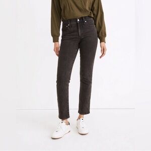 Madewell The Mid-Rise Perfect Vintage Jean in Black Lunar Wash